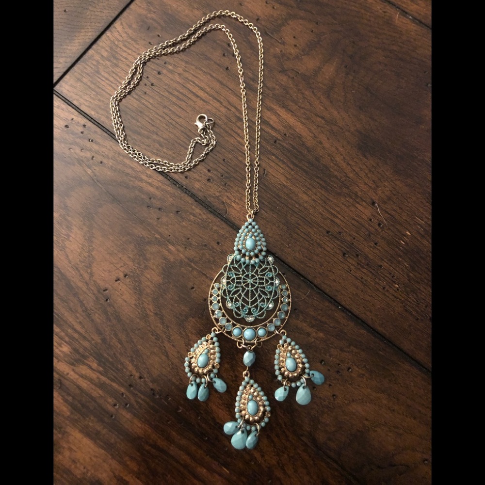 Turquoise Long Necklace